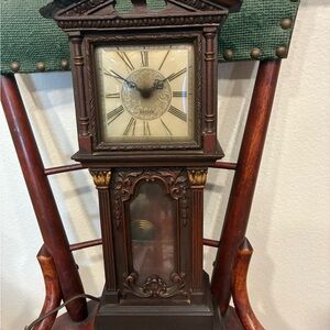 Rare Haddon “Chippendale Grandfather” miniature electrical clock 1950s